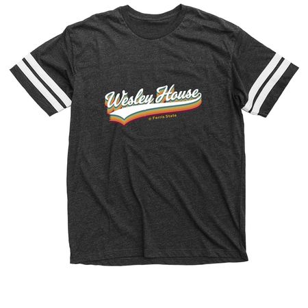 2026 Ferris State Wesley House, a Vintage Smoke / White Football Jersey Tee