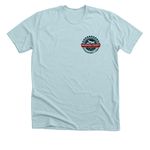 2026 Skamania Co. Fair, a Heather Ice Blue Premium Unisex Tee (back-view)