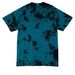 WPtHA Forward Together, a Black/ Teal Crystal Tie Dye Tee (back-view)