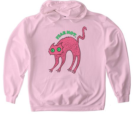 Fear Not Tee, a Light Pink Gildan Softstyle Pullover Hoodie