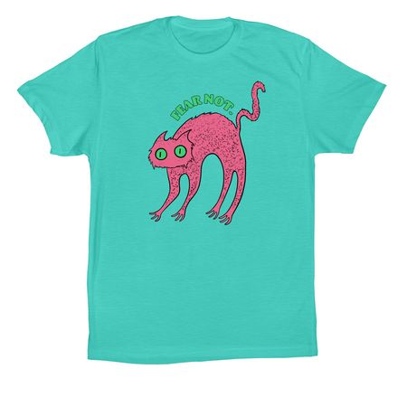 Fear Not Tee, a Teal Premium Cotton Tee