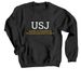 USJ PA & Pharmacy Apparel, a Black Crewneck Sweatshirt