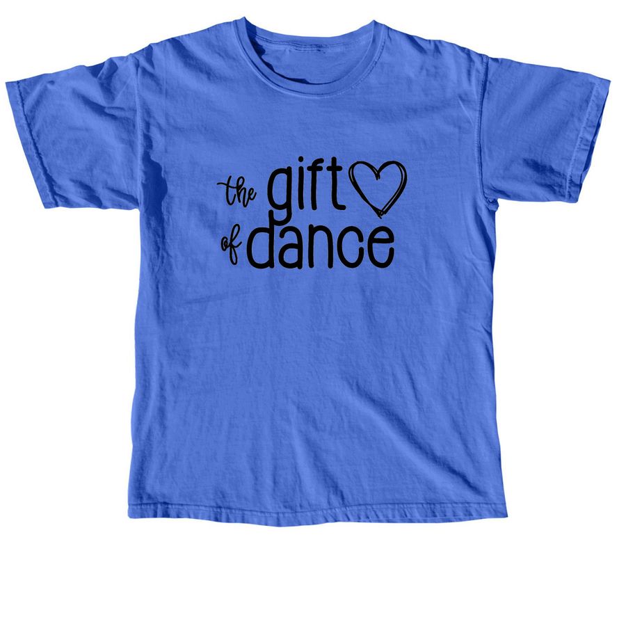 Fall 2026 Gift of Dance Merch, a Flo Blue Comfort Colors Unisex Tee