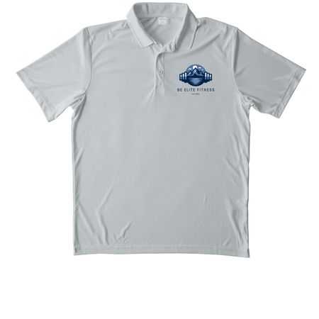 Activewear, a Silver Unisex Performance Polo