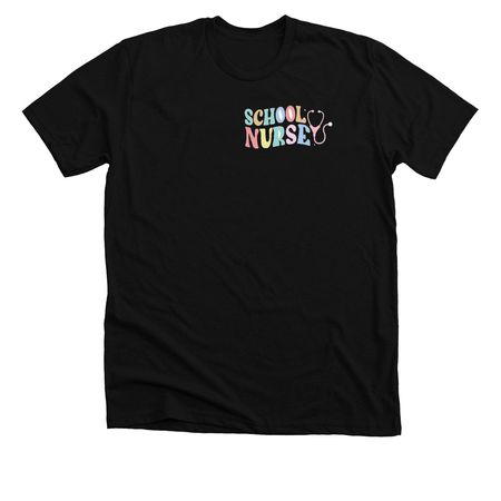 School Nurse SHN, a Solid Black Blend Premium Unisex Tee