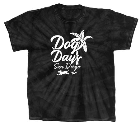 Dog Days of Summer, a Black Classic Tie Dye Tee