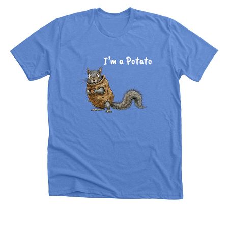 I?m a Potato, a Heather Columbia Blue Premium Unisex Tee