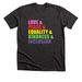 Love, Peace, Equality, Kindness, & Inclusion, a Dark Grey Heather Premium Unisex Tee