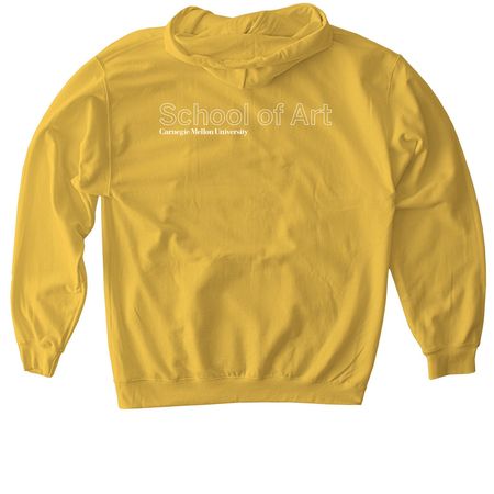2022 Carnegie Mellon School of Art Sweatshirt, a Daisy Softstyle Pullover Hoodie (back-view)