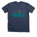 Second Friends Color, a Heather Navy Premium Unisex Tee