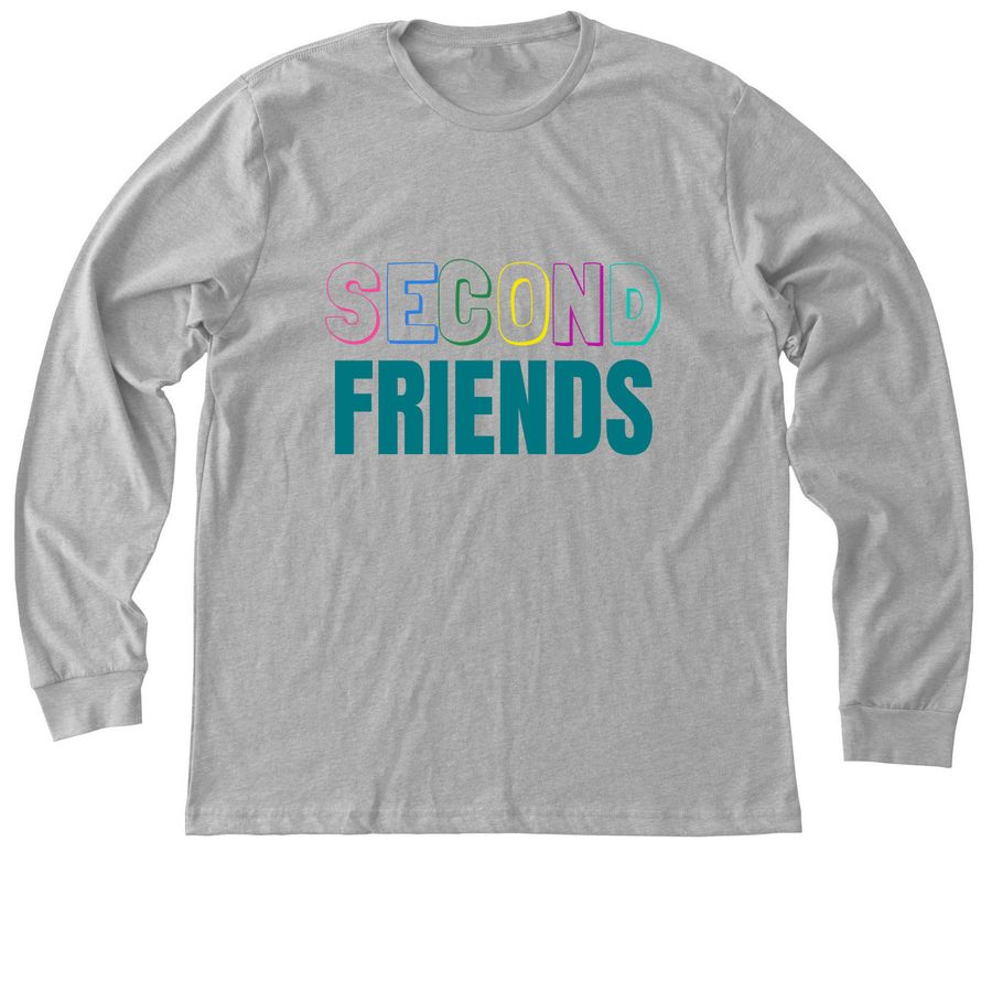 Second Friends Color, a Athletic Heather Premium Long Sleeve Tee
