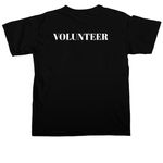 Volunteer&nbsp;, a Black Comfort Colors Unisex Tee (back-view)
