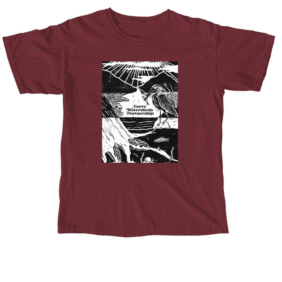 Watershed Ecosystem Shirts, a Brick Comfort Colors Unisex Tee