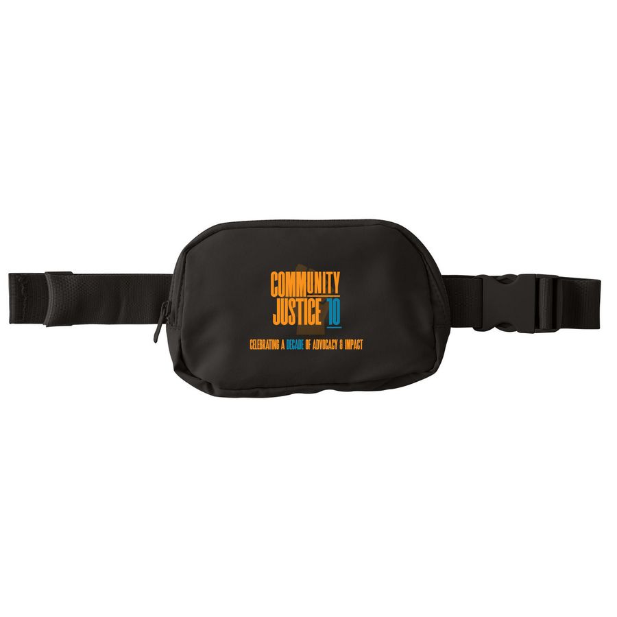 Classic 10th Anniversary Fanny Pack, a Deep Black Matte Hip Pack