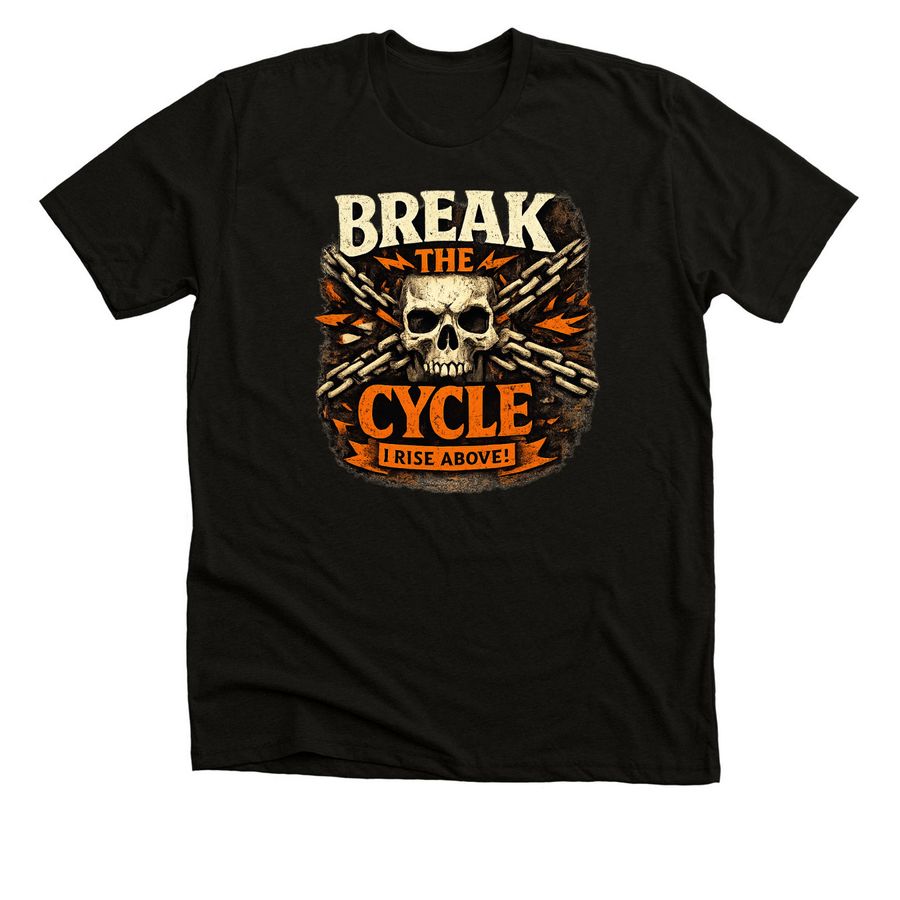Break the Cycle ? Choose Healing Every Day, a Black Heather Premium Unisex Tee