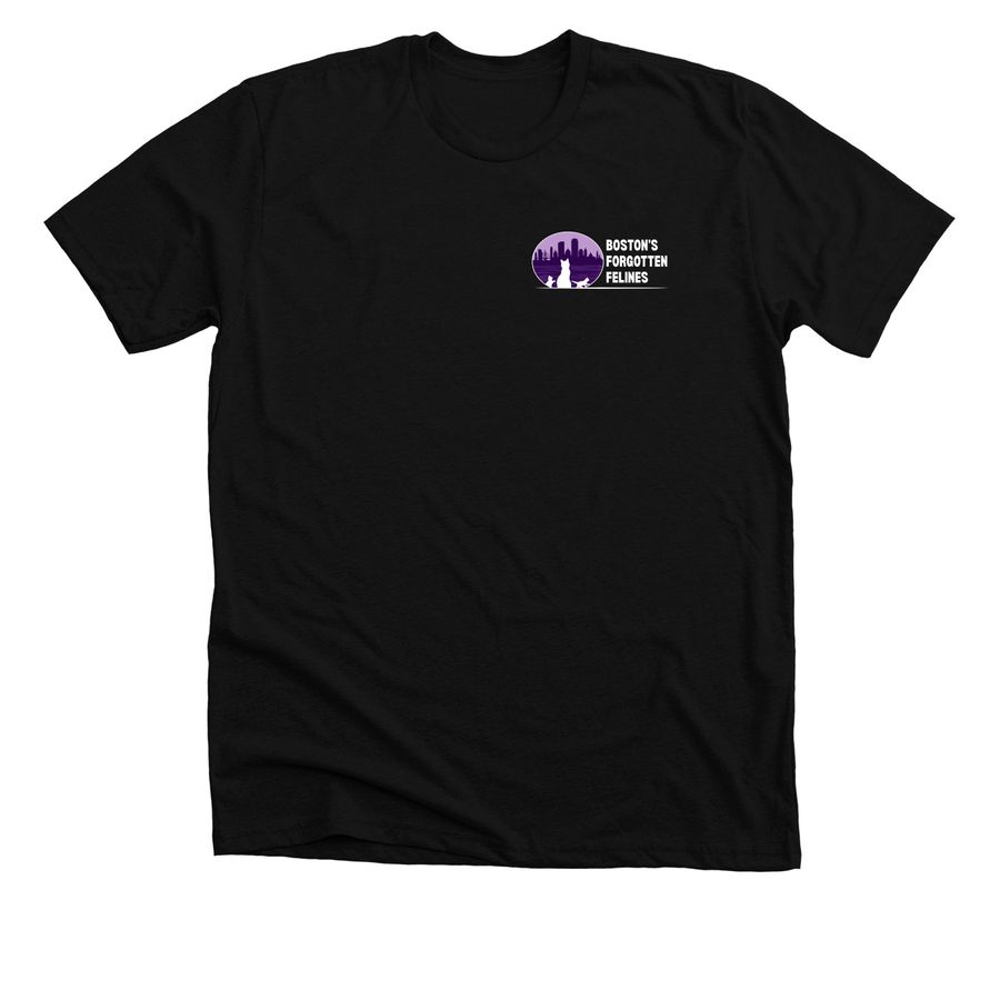 BFF Double Logo Shirt (Dark Colors), a Solid Black Blend Premium Unisex Tee