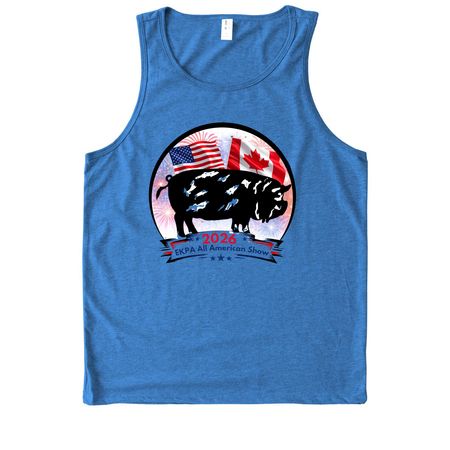 2026 All American show, a Azure Blue Allmade Eco Triblend Tank