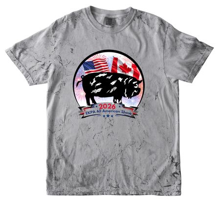 2026 All American show, a Smoke Comfort Colors Colorblast Tee