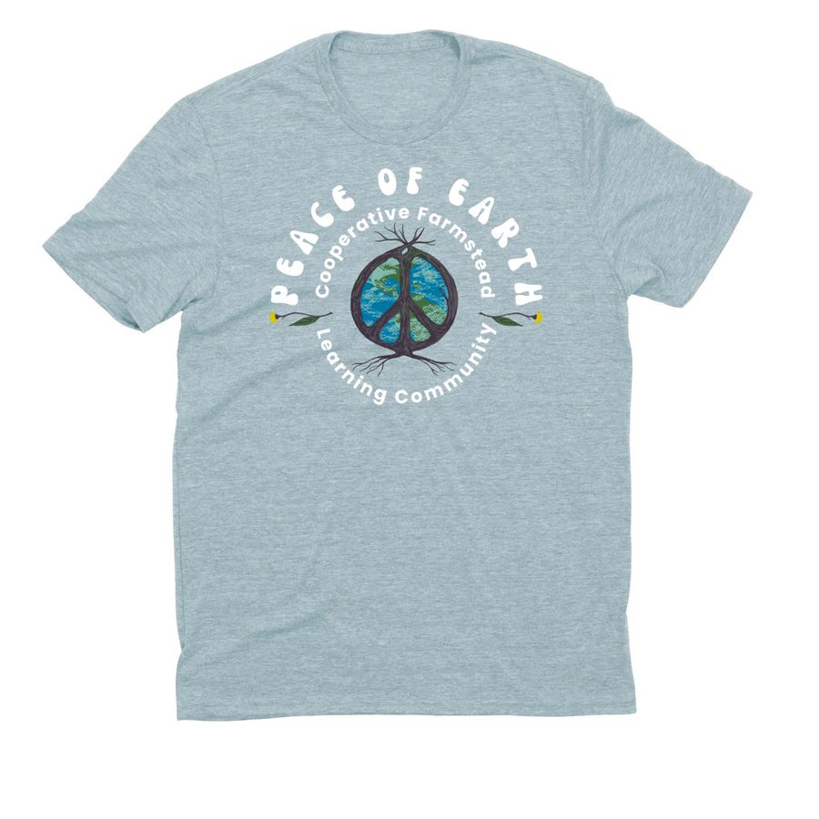 Peace of Earth, a I Like You Blue Allmade Eco Triblend Unisex Tee