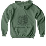 Aurora Princess Warrior - CDH Awareness, a Military Green Softstyle Youth Pullover Hoodie (back-view)