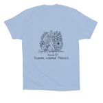 Aurora Princess Warrior - CDH Awareness, a Baby Blue Premium Cotton Tee (back-view)