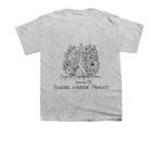 Aurora Princess Warrior - CDH Awareness, a Sport Grey Youth Unisex Tee (back-view)