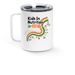 Kids In Nutrition, a White Stainless Steel Travel Mug (back-view)