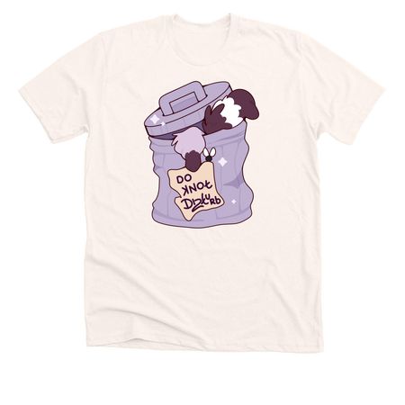 Do Knot Dizturb Racoon Bin, a Heather Natural Premium Unisex Tee