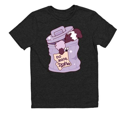 Do Knot Dizturb Racoon Bin, a Space Black Allmade Youth Eco Triblend Tee