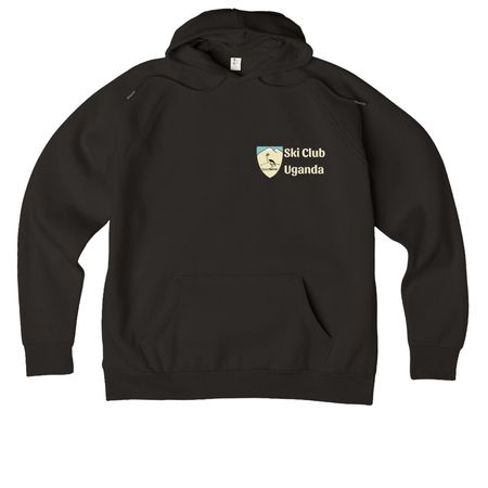 Apparel - Yellow Text, a Deep Black Allmade Organic CVC Pullover Hoodie