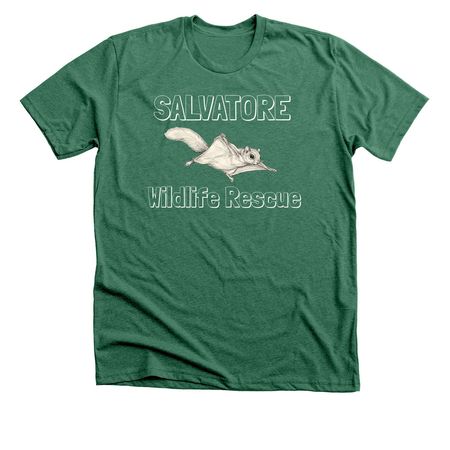 Flying Squirrel, a Heather Grass Green Premium Unisex Tee
