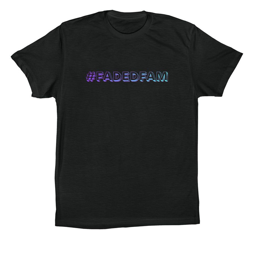 #FadedFam, a Vintage Black Premium Cotton Tee