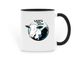 Support Lilly?s Safe Haven, a Black Two-Tone Ceramic Mug