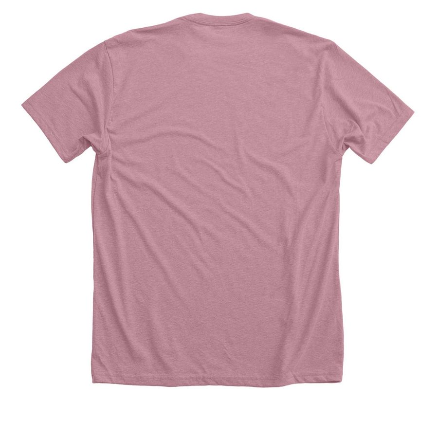 Dog Balls (Dark), a Heather Orchid Premium Unisex Tee (back-view)