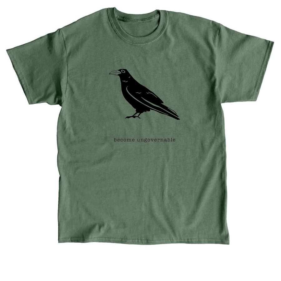 Allen the Raven, a Military Green Classic Unisex Tee