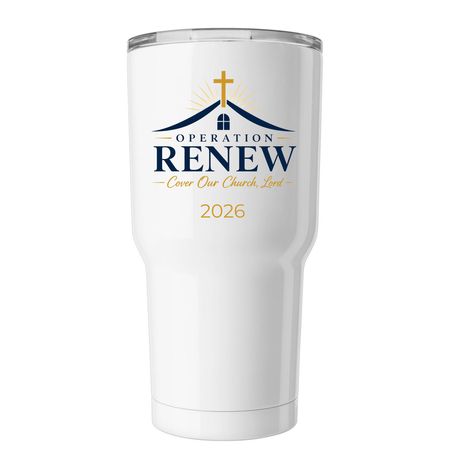 Operation Renew Tumbler, a White Insulated Tumbler