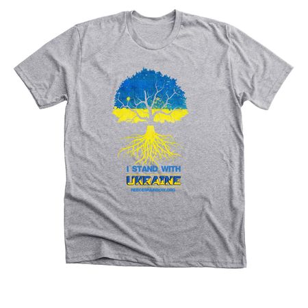 Ukraine Tree, a Athletic Heather Premium Unisex Tee
