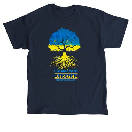 Ukraine Tree, a Navy Classic Unisex Tee
