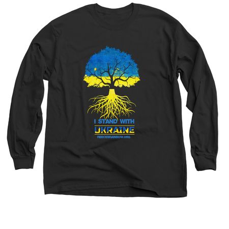Ukraine Tree, a Black Classic Long Sleeve Tee