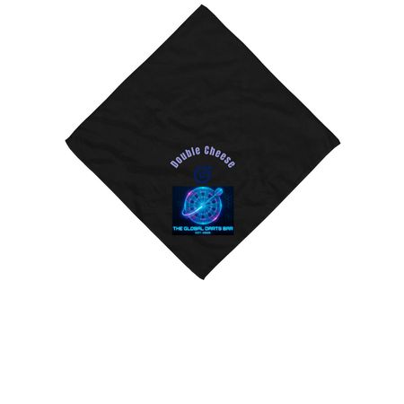 Double Cheese, a Black Cotton Bandana