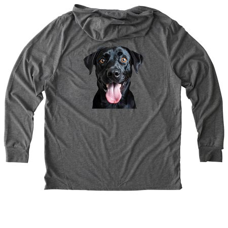 Derp Mode Activated - Black Lab 2, a Aluminum Grey Allmade Eco Triblend Hoodie Tee
