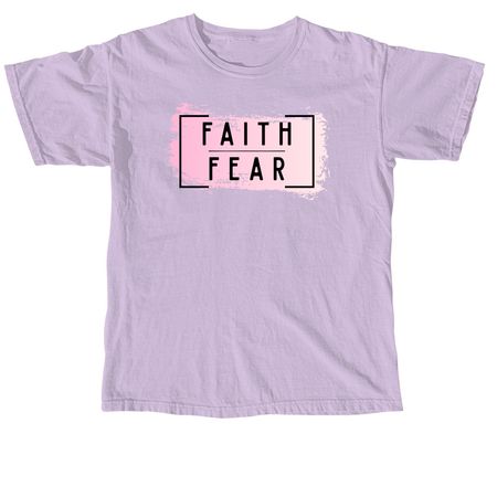 Faith over Fear - Pink, a Orchid Comfort Colors Unisex Tee
