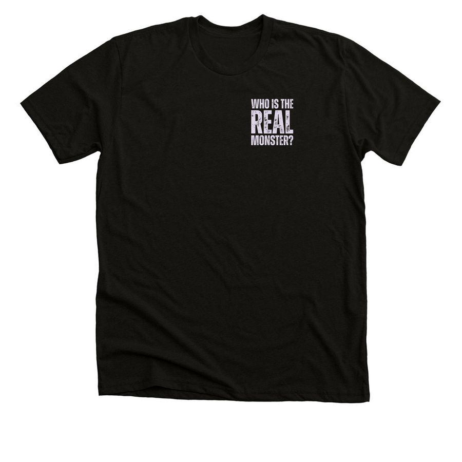 Frankenstein, a Black Heather Premium Unisex Tee