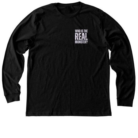 Frankenstein, a Black Heather Premium Long Sleeve Tee