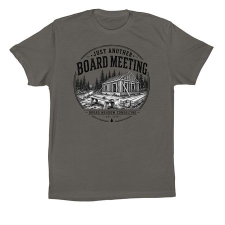 More than a board meeting., a Asphalt Premium Cotton Tee