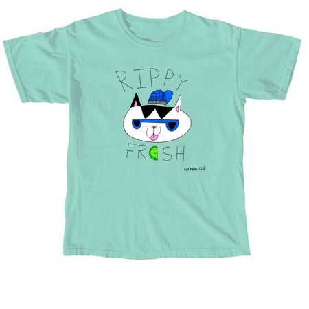 Rippy Fresh Shirt, a Chalky Mint Comfort Colors Unisex Tee