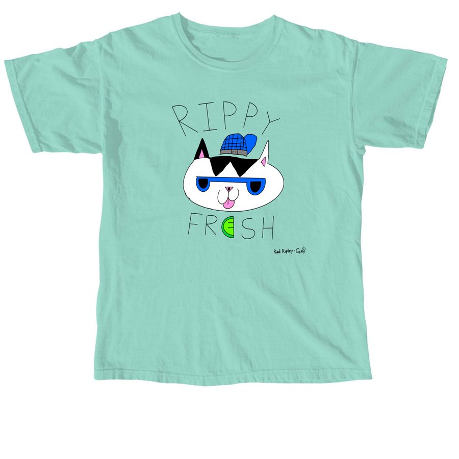 Rippy Fresh Shirt, a Chalky Mint Comfort Colors Unisex Tee