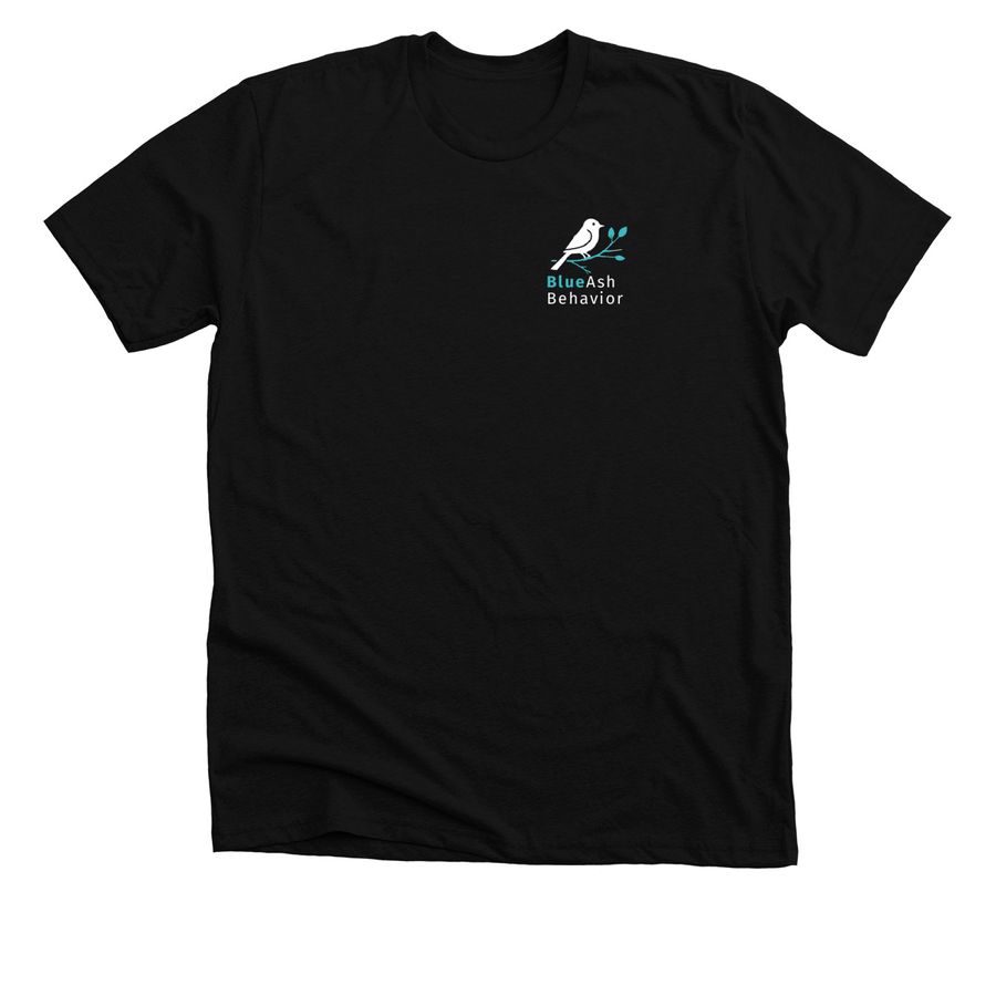 BlueAsh Classic Apparel Collection, a Solid Black Blend Premium Unisex Tee
