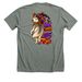 Da Quinnie Halloween, a Deep Heather Premium Unisex Tee (back-view)