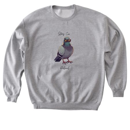 Stay Coo Detroit, a Sport Grey Softstyle Crewneck Sweatshirt